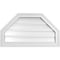Ekena Millwork Octagonal Top Surface Mount PVC Gable Vent w/ 2"W x 1-1/2"P Brickmould Frame, 28"W x 16"H GVPOT28X1602SF - alternate 1